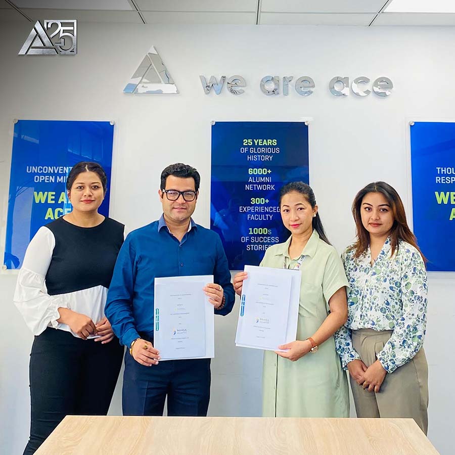 MoU signed between Ace and NAASA Securities Company Pvt. Ltd